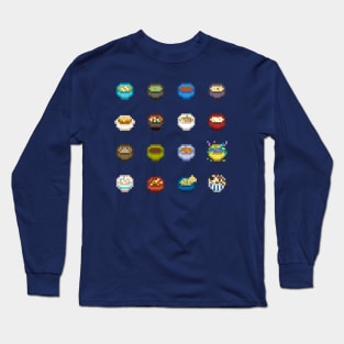 Pixel Soups & Dips Long Sleeve T-Shirt